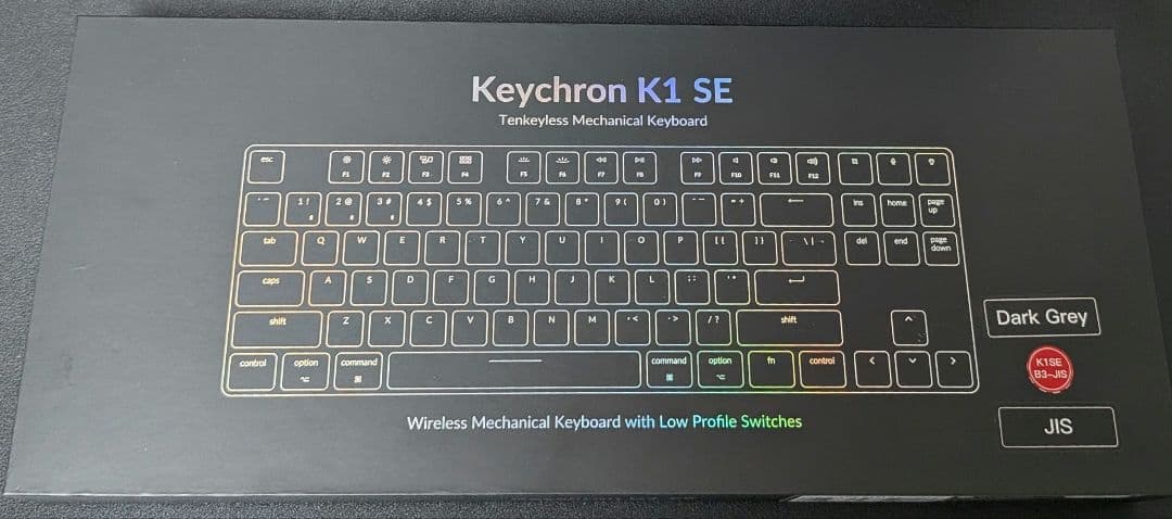 Keychron K1 SE Dark Grey JIS配列 RGB 茶軸