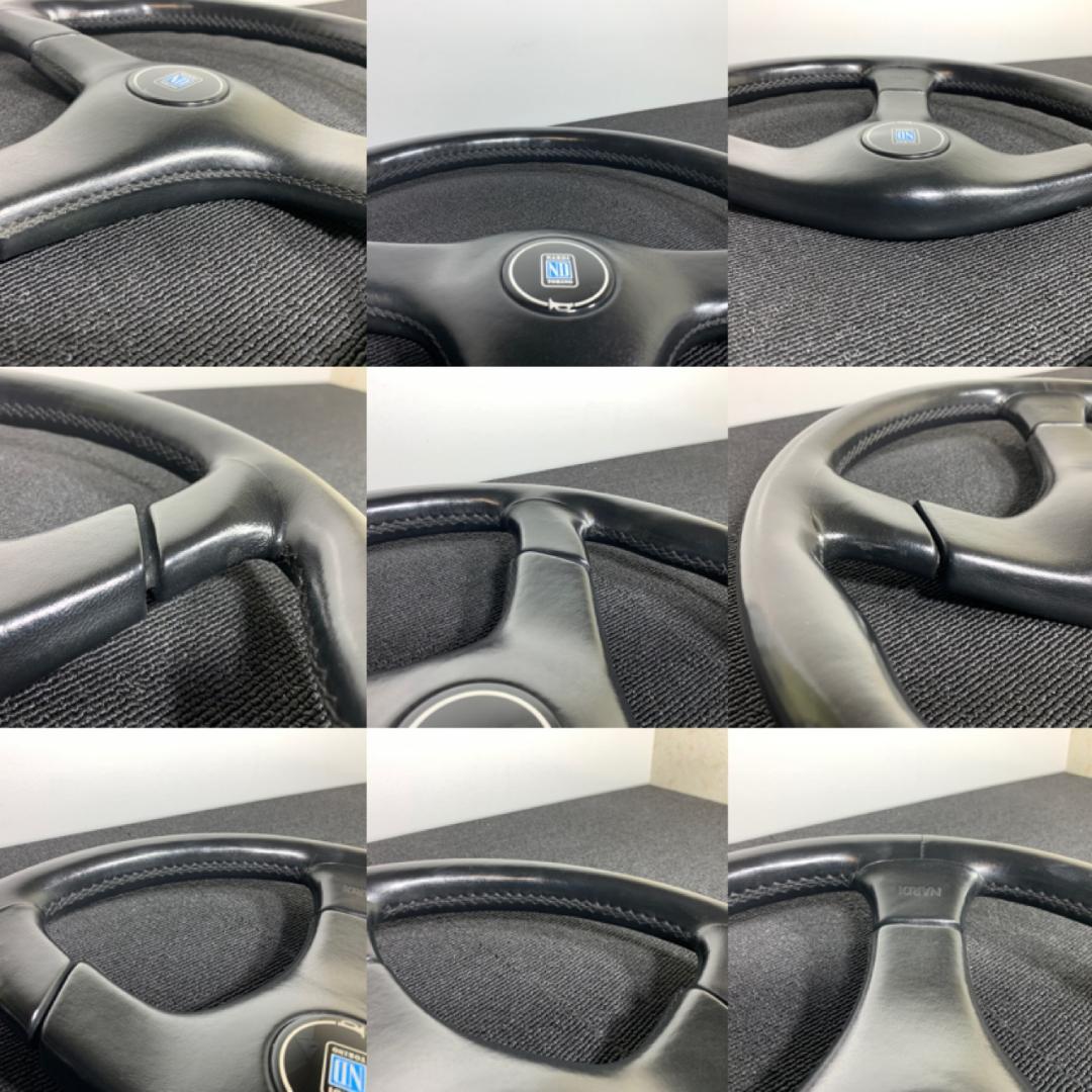 ナルディ ガラ3 タイプ3 ブラックレザー ステアリング 36.5φ 正規 良品