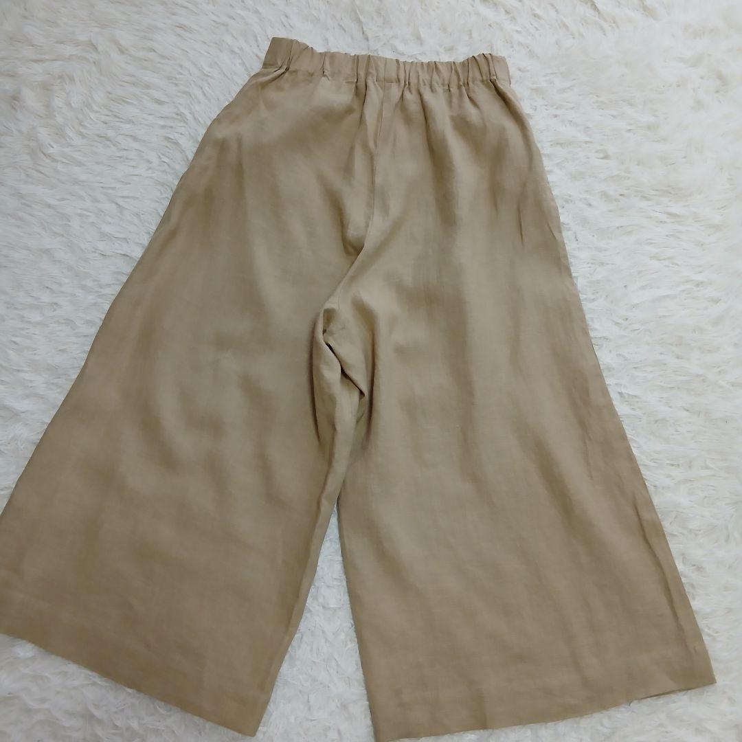 【nume】パラスパレス　ヌメ　リネン100％　ガウチョ　ワイドパンツ