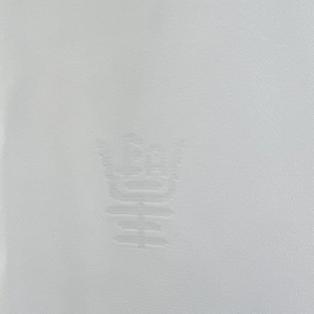 美品　お宮参り　産着　祝着　0歳　男の子　白　地紋　袖狩衣　長襦袢付　7036