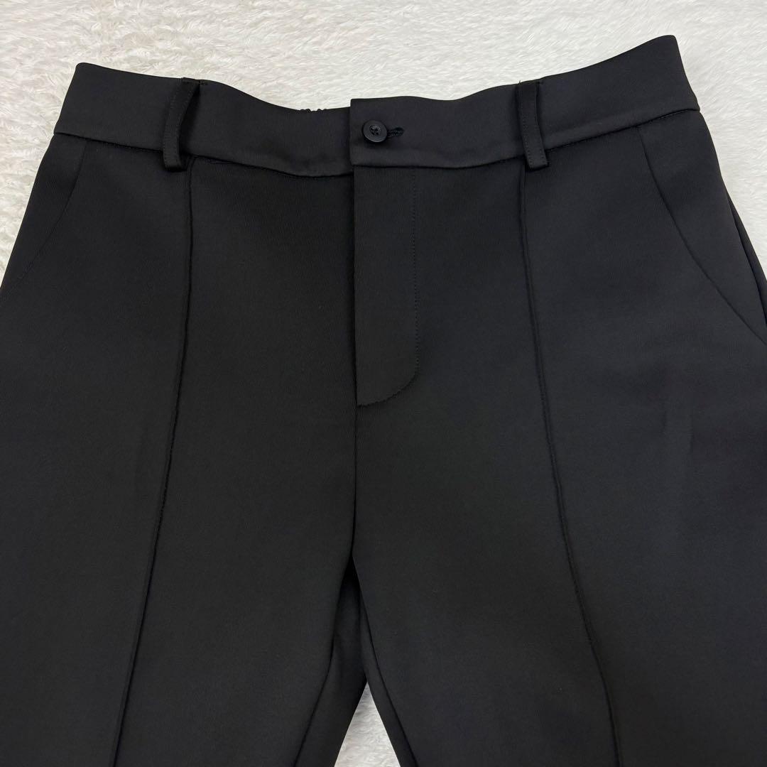 カンビオ リラックスポンチ ノーカラージャケット 上下 セットアップ 黒 M