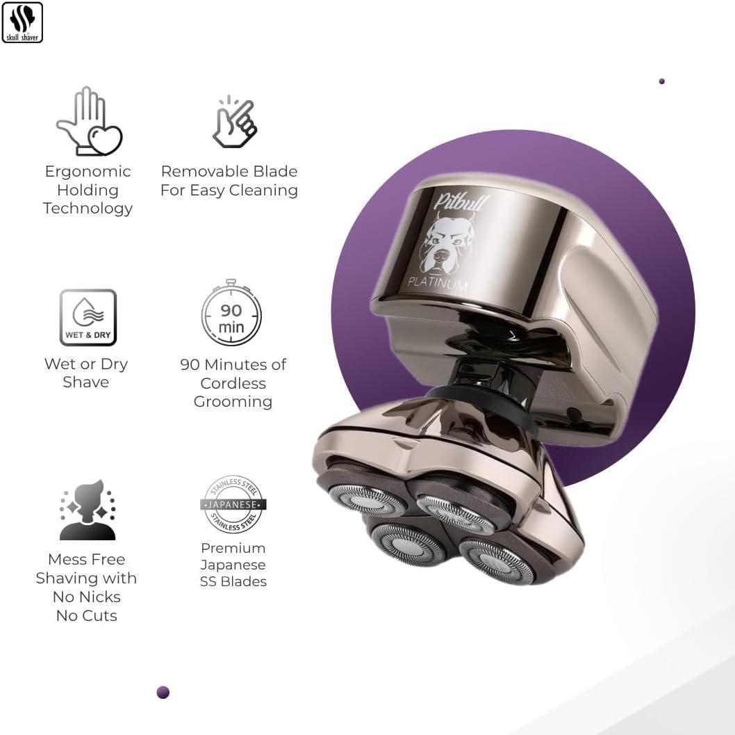 スカルシェーバー ピットブル (白金 プラチナ) Platinum PRO