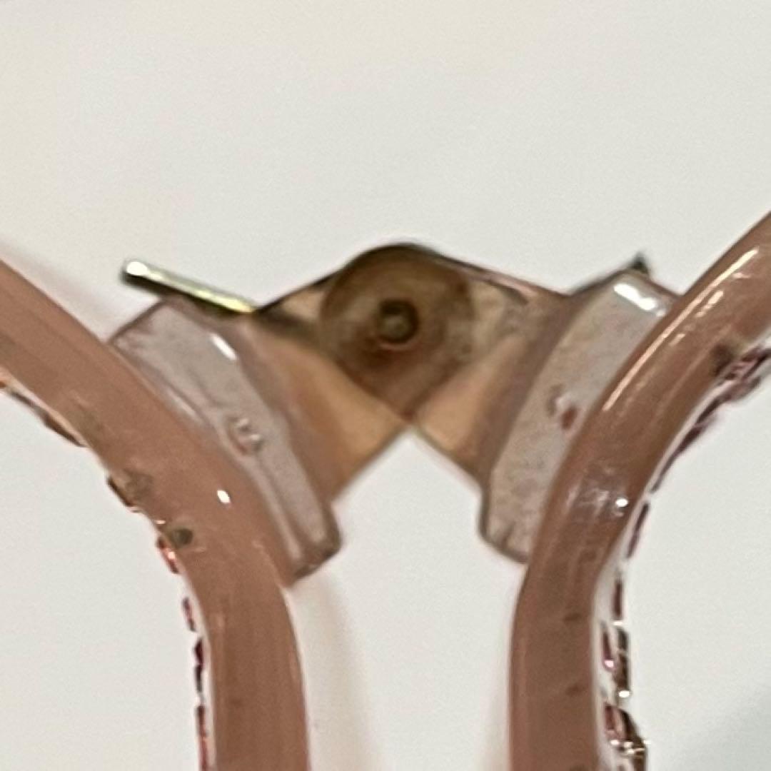 アレクサンドルドゥパリ ヘアクリップ　ラインストーン　ピンク　 L