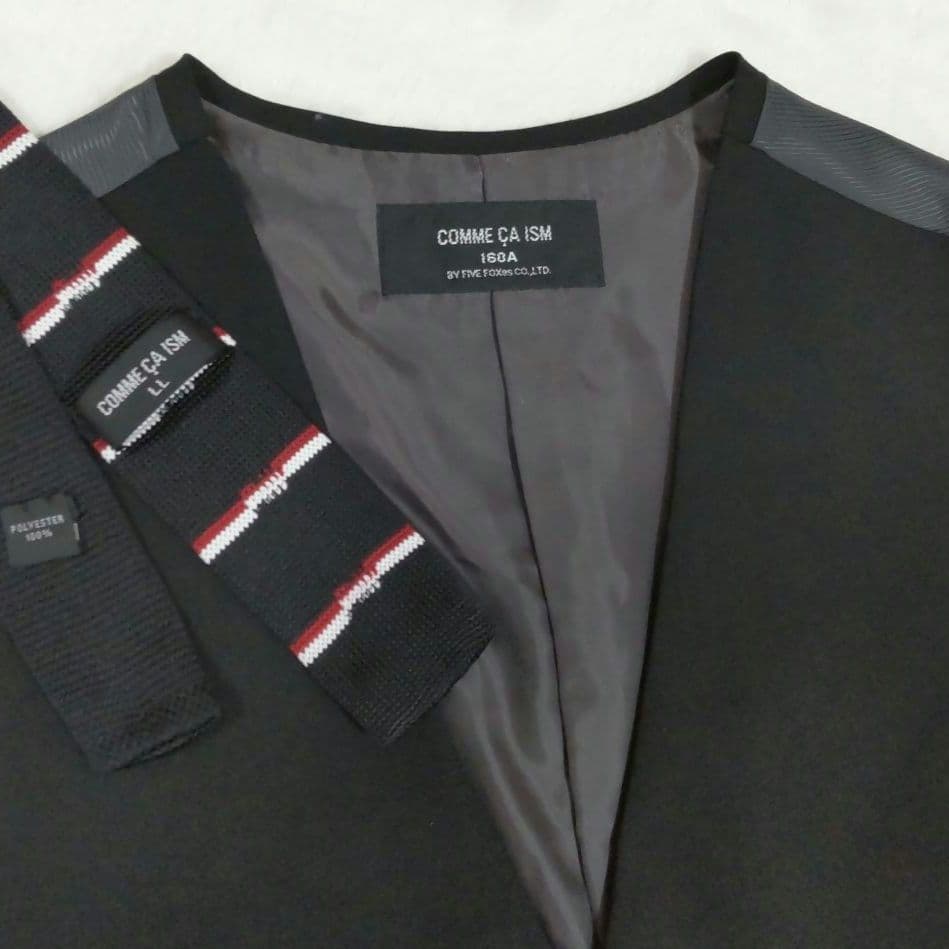 BEAMS✳️COMME CA スーツ5点セット【150/160】黒／卒業式／春