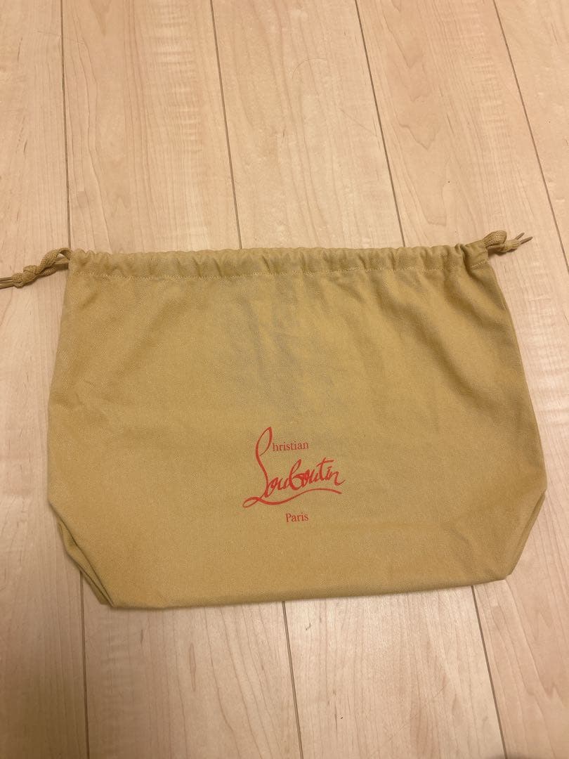 グレー レザー スタッズ クラッチバッグ