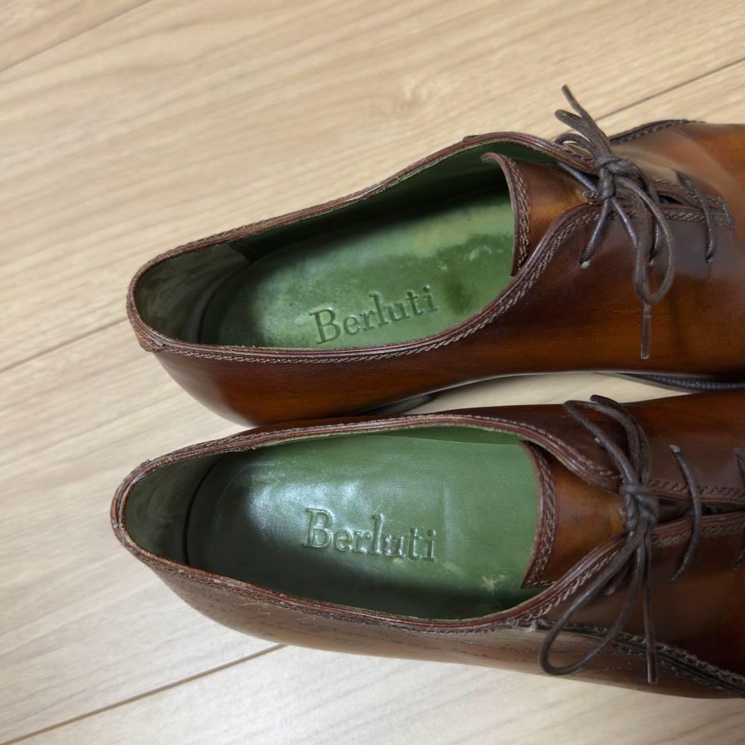 幻の名作 60万円 ベルルッティ スカーズ スクリットレザーシューズ 8.5