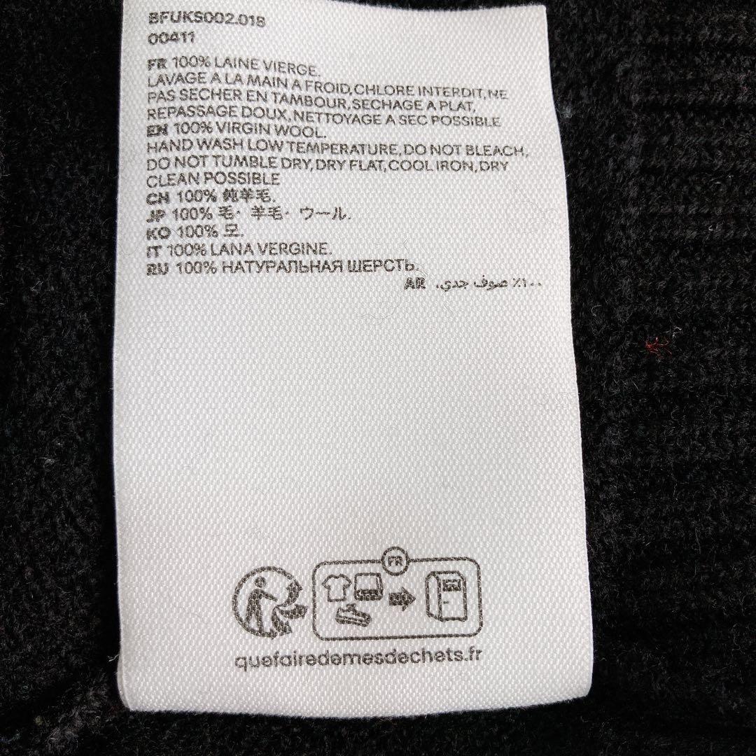 アミパリス　セーター　Ｓ　ブラック　黒　赤　ハート　ウール100％　ユニセックス