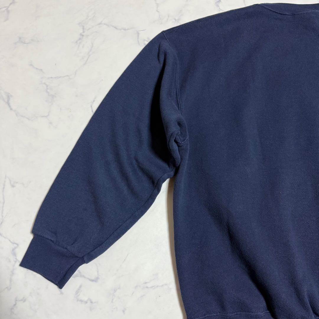 90's NIKE ナイキ USA製 スウェット トレーナー 刺繍ロゴ ネイビー