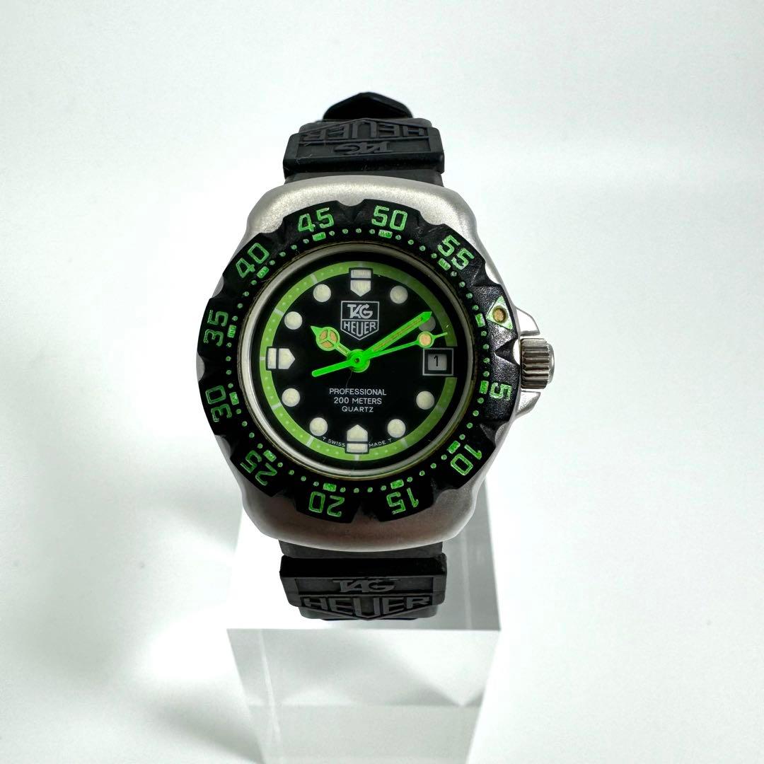 タグホイヤー 腕時計 プロフェッショナル200m 黒文字盤 レディース ラバー