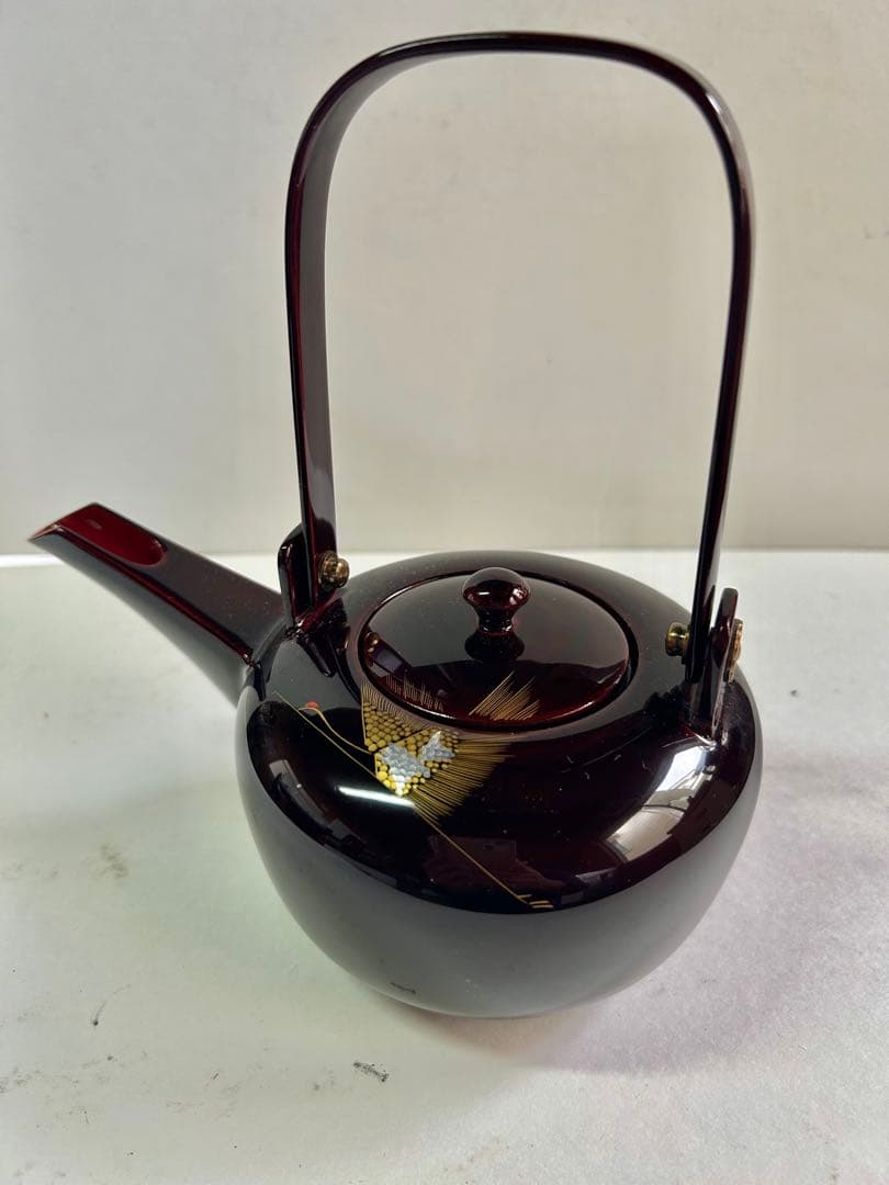 特選 越前漆器 お屠蘇器 立山作 天然木 沈金 蒔絵 箱入り