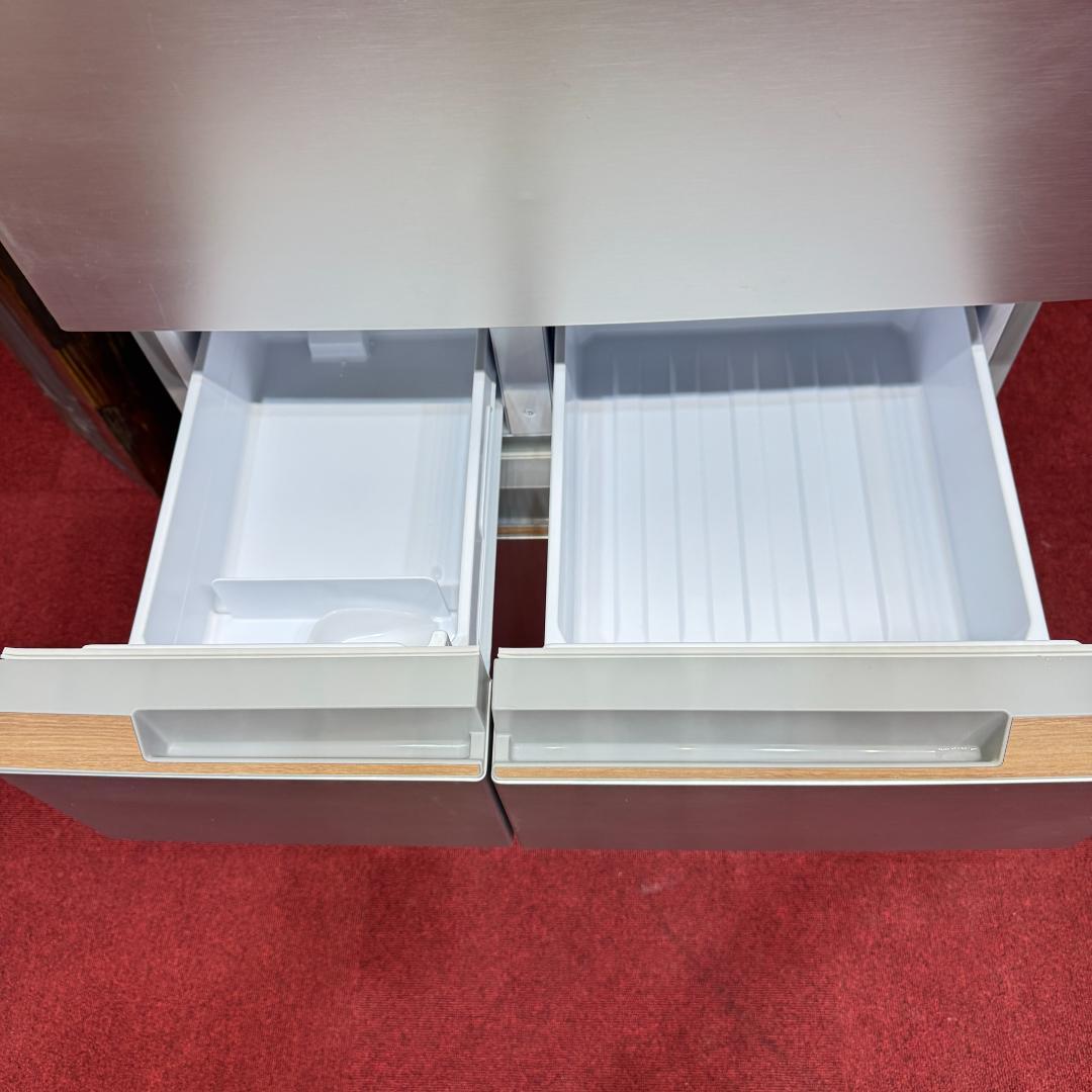 東京23区送料無料　超美品シャープ６ドア観音開き冷蔵庫　2021年製　457L