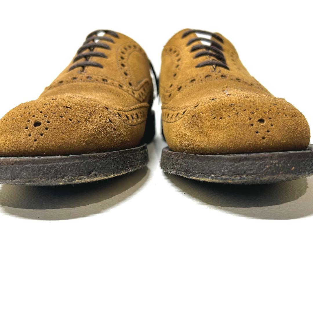 【ほぼ新品】チャーチ スエードウイングチップ フェアフィールドUK7