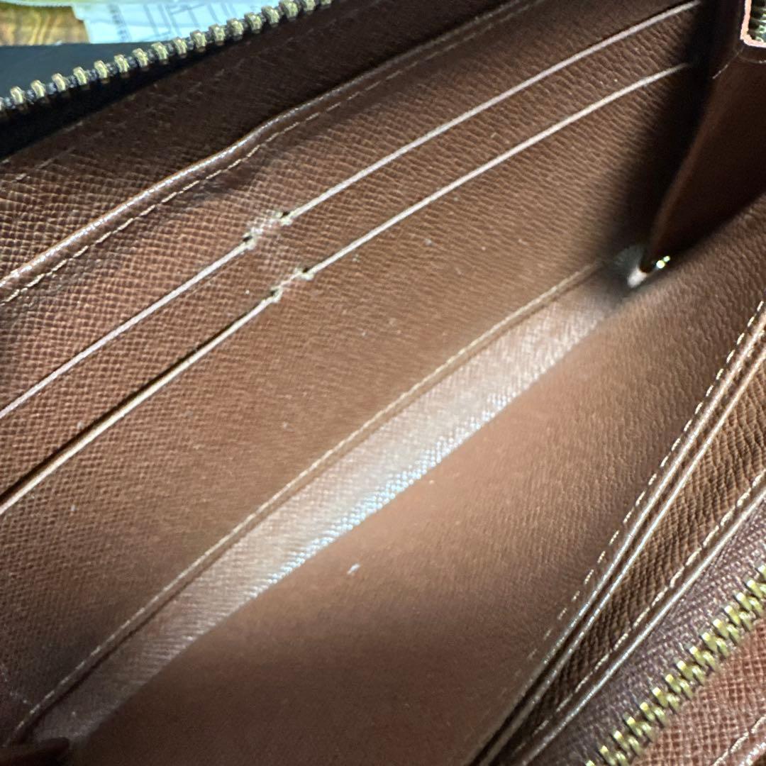 【訳あり】正規品 ルイヴィトン モノグラム 長財布 M60017 ファスナー不良