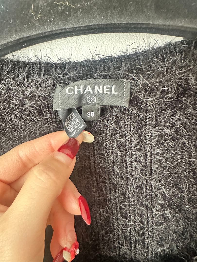 CHANEL フリンジビスチェ ブラック 38