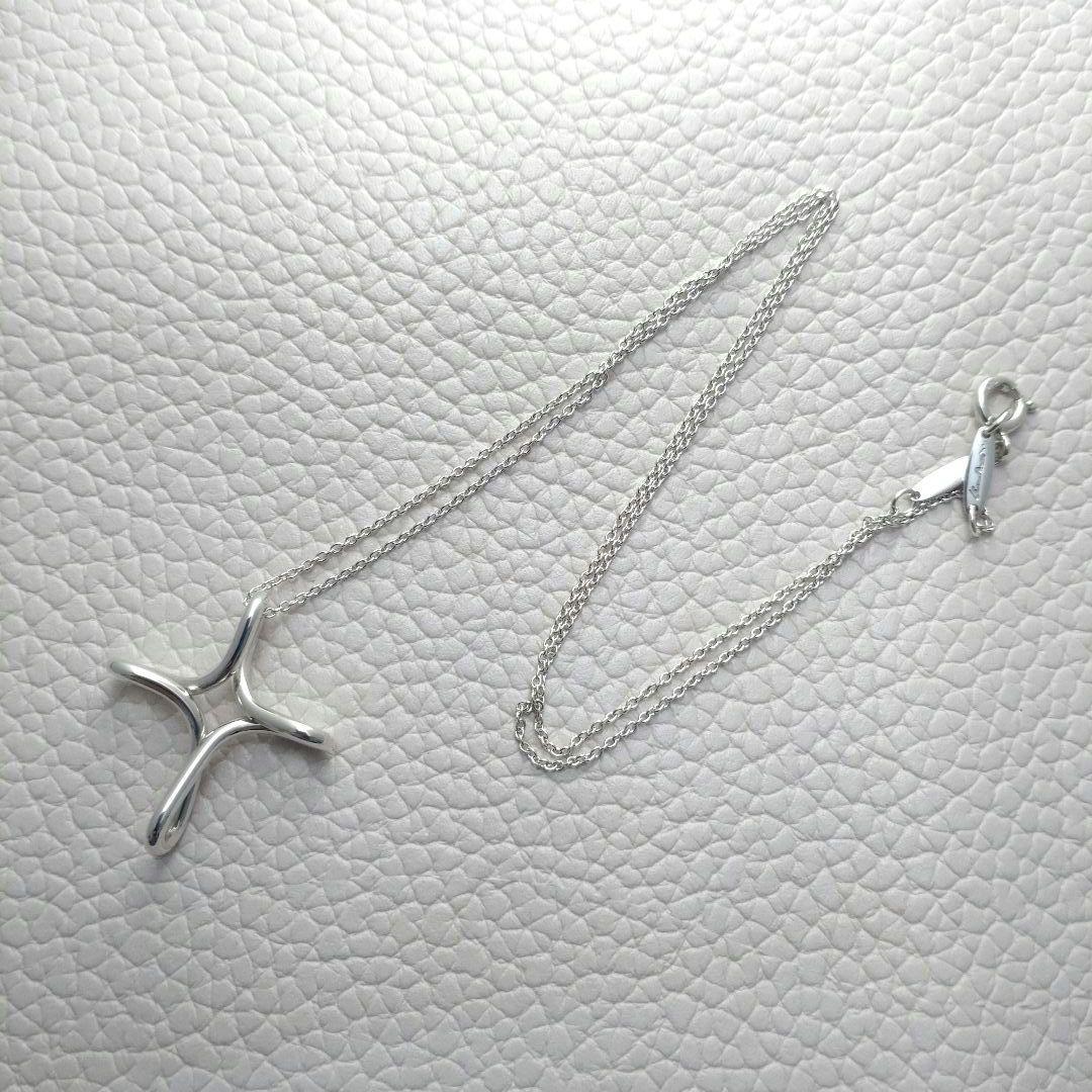 美品TIFFANY＆Co. ティファニークロスネックレス　インフィニティ 925