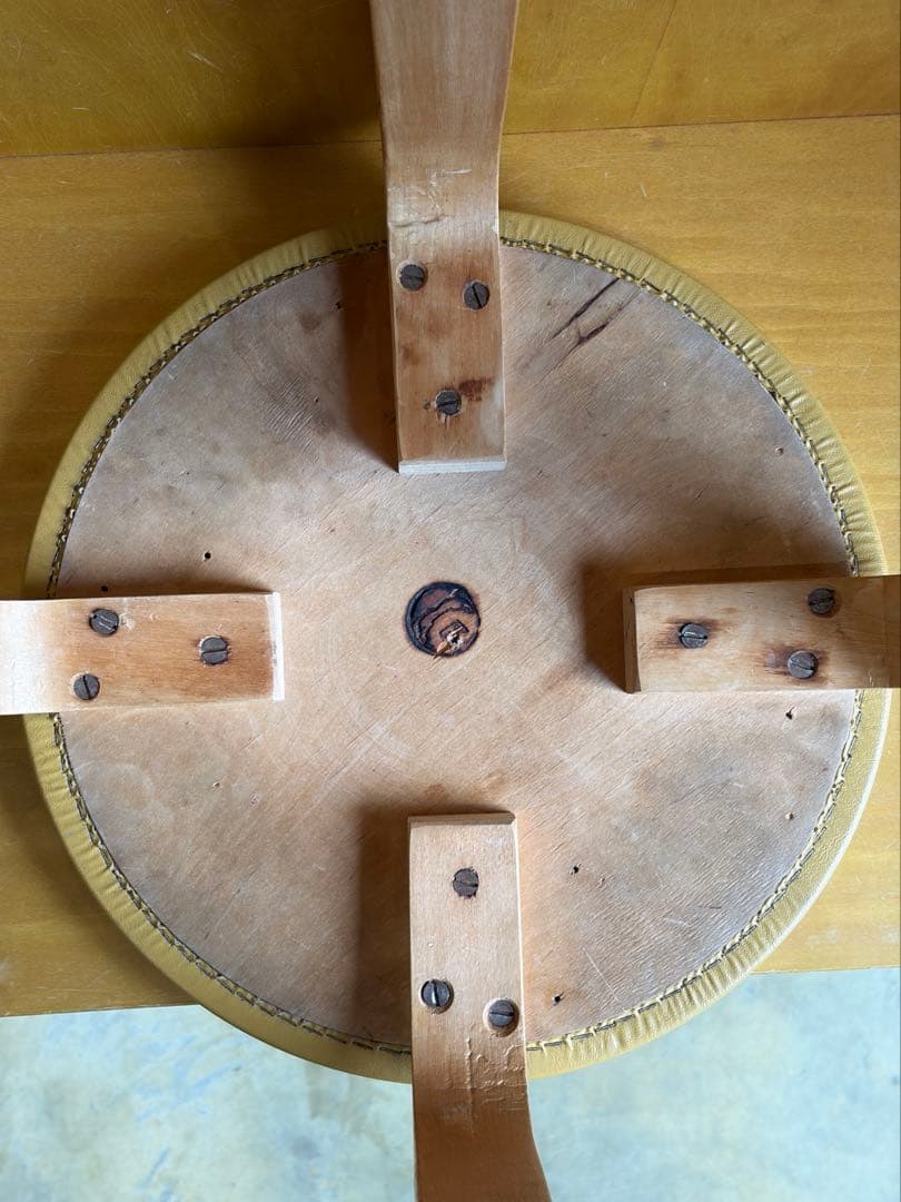 50-60's Artek stool E60 ヘルシンキ焼印スタンプ有