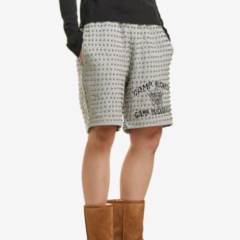 PRAYING グレー スタッズ ショートパンツ Mサイズ