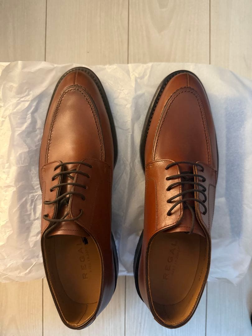REGAL ブラウン ドレスシューズ　メンズ革靴25.5cm 日本製