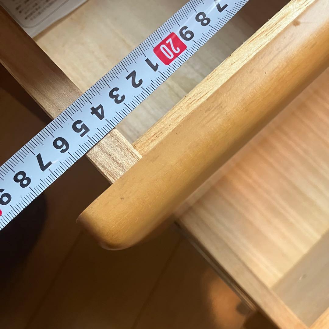 【値下げ】ナチュラルウッド 2ドア衣装ダンス ミラー　3引出し付き　木製　温かみ