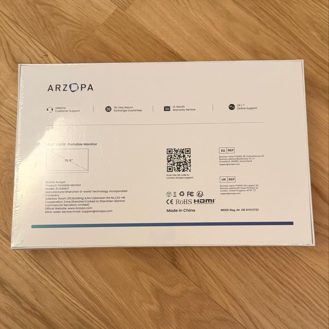 新品未使用 ARZOPA 15.6インチ モバイルディスプレイ