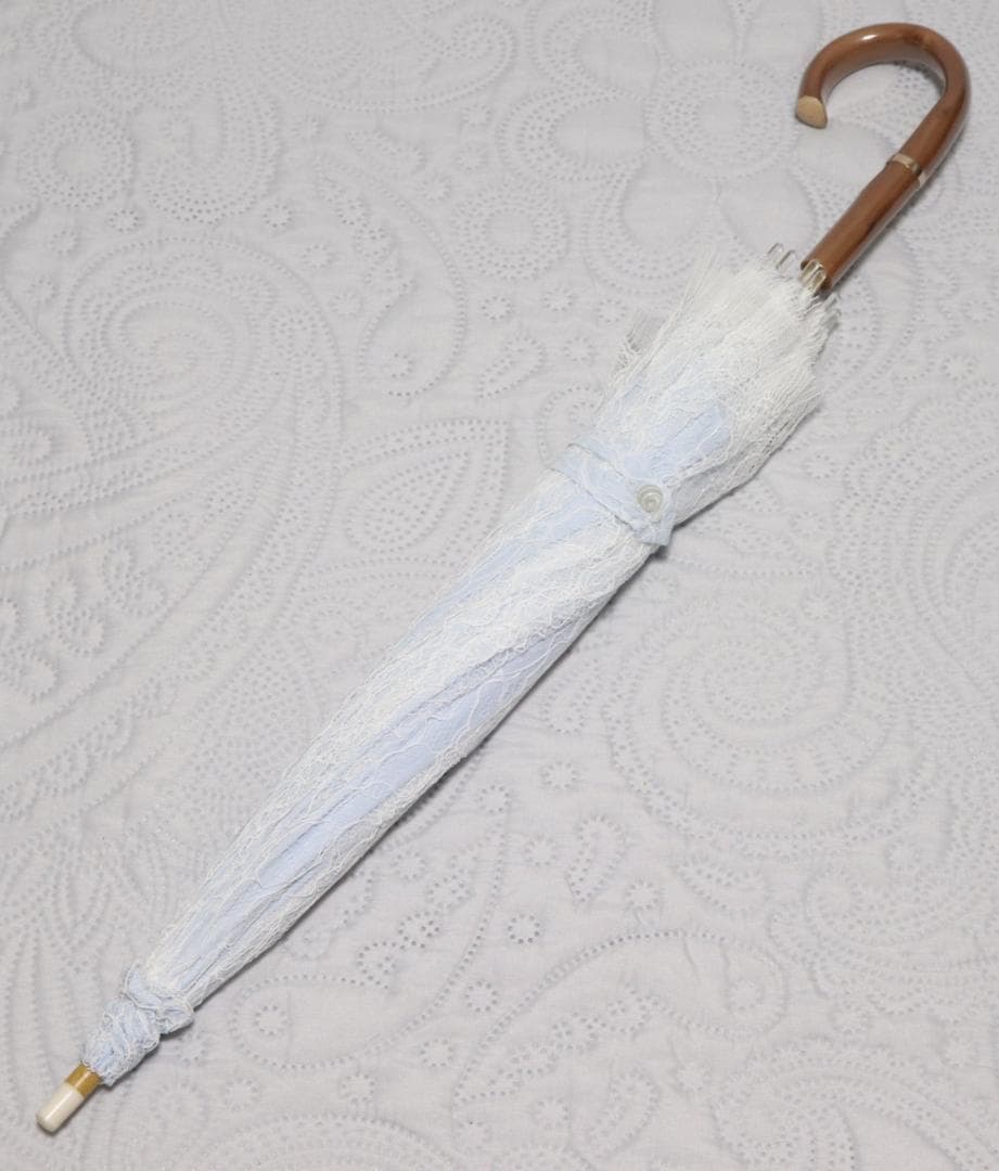 新品【前原光栄商店】皇室御用達リバーレース二重張り高級長傘日傘