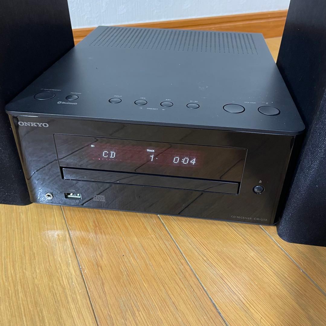 【美品】ONKYO CR-U1X CDコンポ Bluetooth リモコン付き