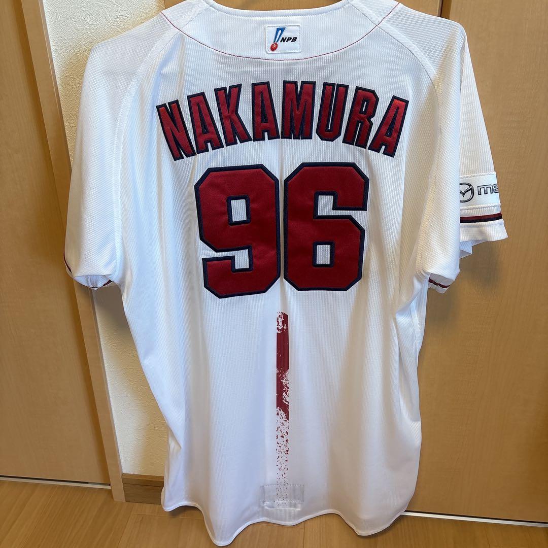 広島東洋カープ　中村奨成　プロコレクションユニフォーム（ホーム）Ｏ（XL）