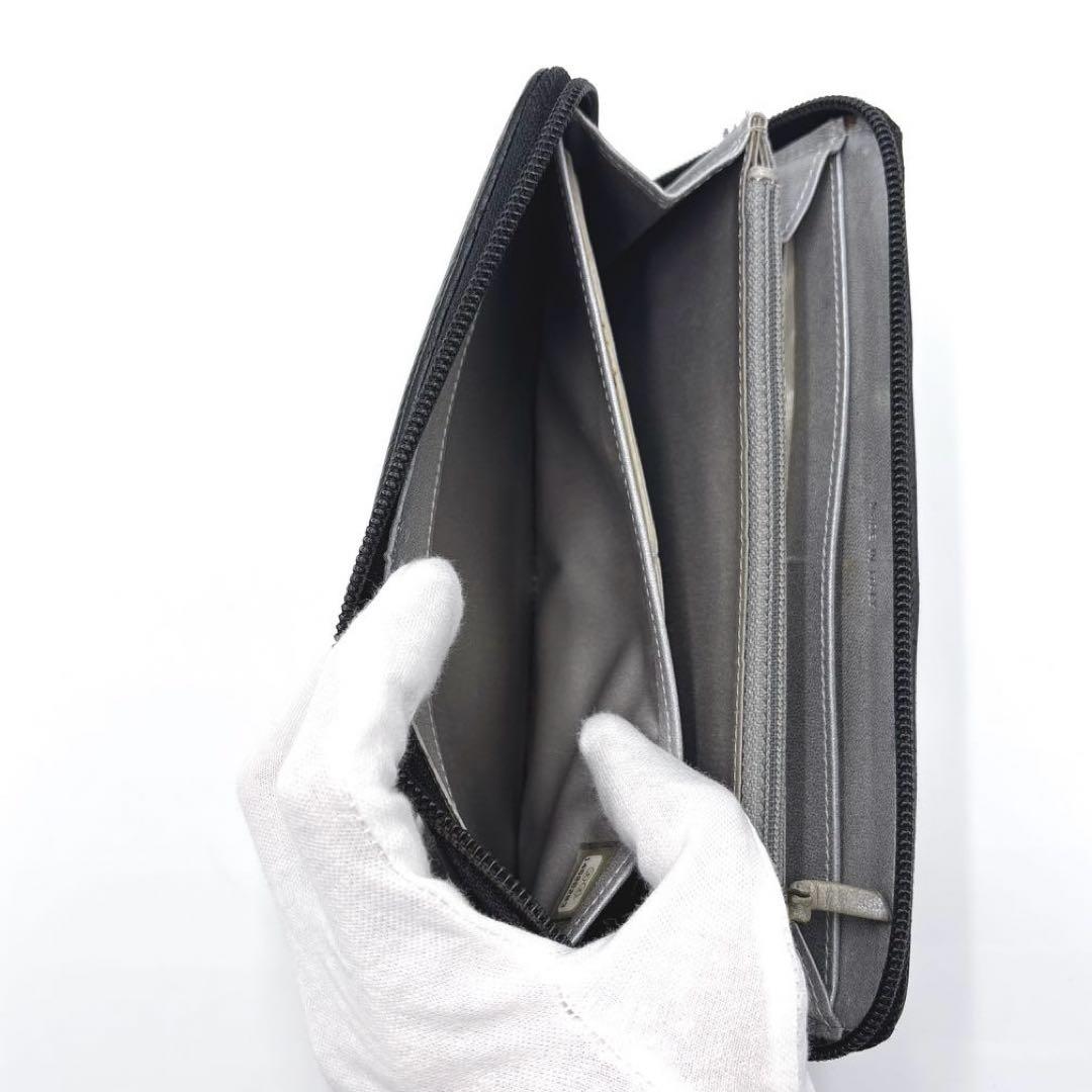 【美品】CHANEL シャネル カメリア ココマーク ラウンドファスナー 長財布