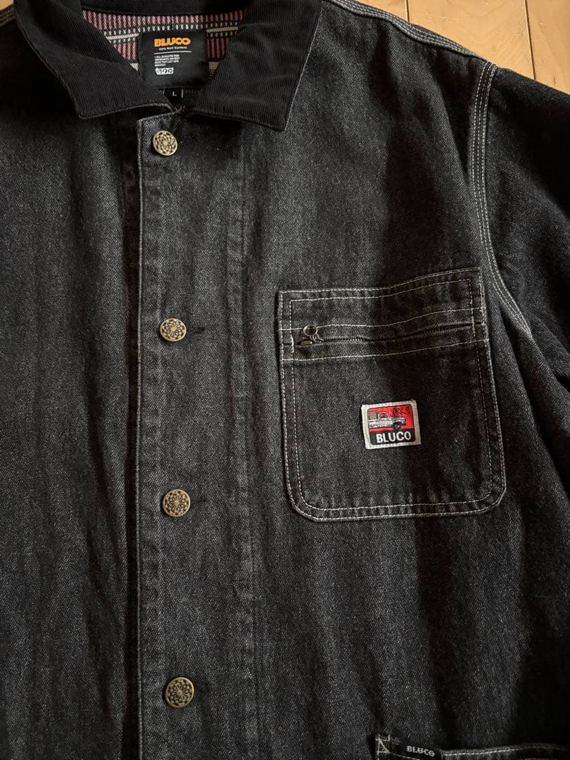 ブルコ BLUCO ライニング カバーオール デニム　サイズL
