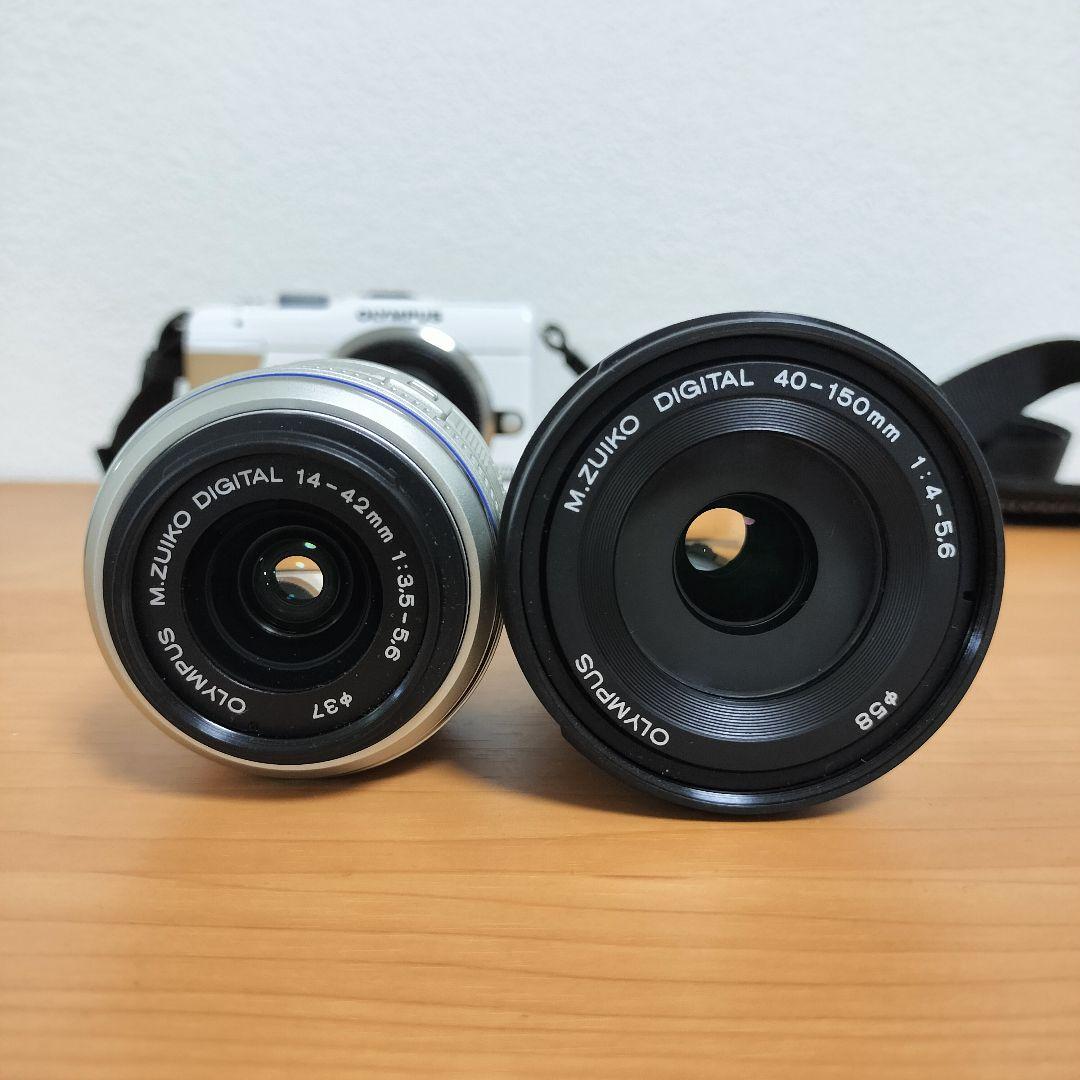【美品】OLYMPUS PL1s ミラーレスカメラ 　レンズ２本