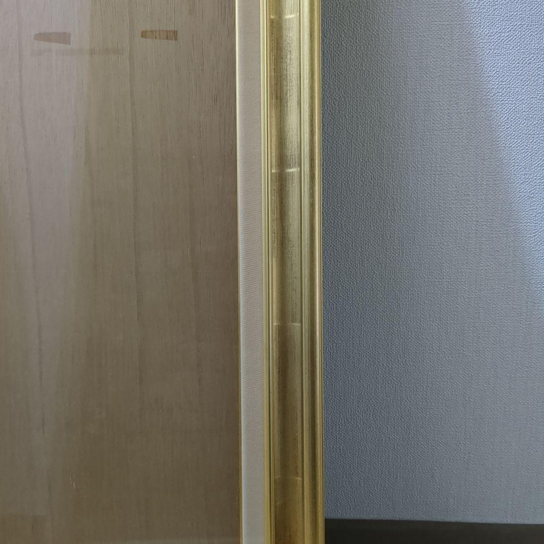 金色 F15 号 油彩額縁 木製　中古