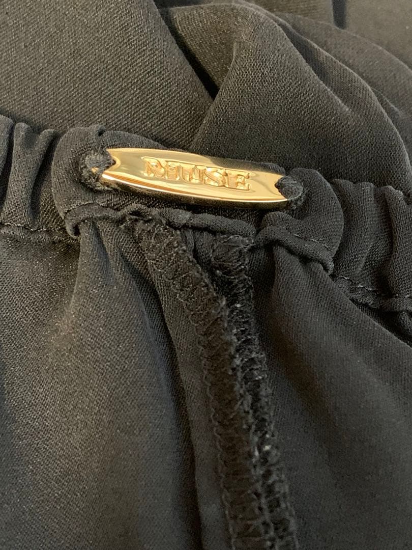 MUSE de Deuxieme Classe シルクサテンギャザーワイドパンツ