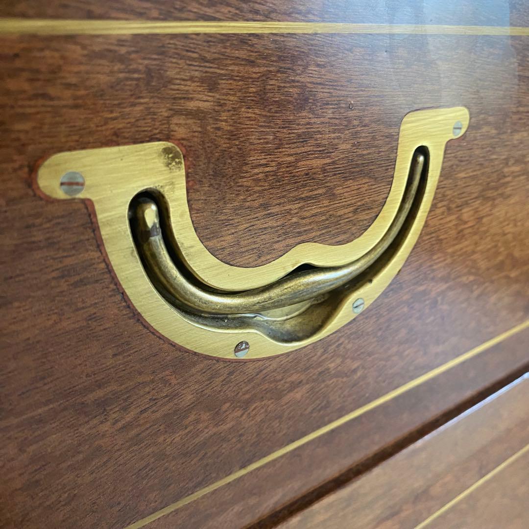 アンティーク　チェスト　ヨーロピアン　象嵌　イギリス　英国　モダン　北欧　棚