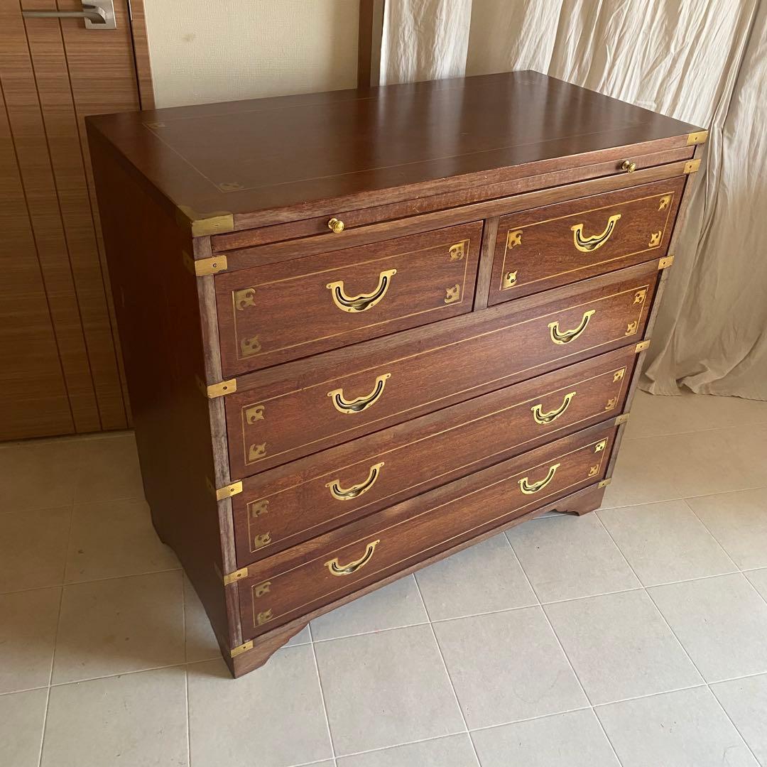 アンティーク　チェスト　ヨーロピアン　象嵌　イギリス　英国　モダン　北欧　棚