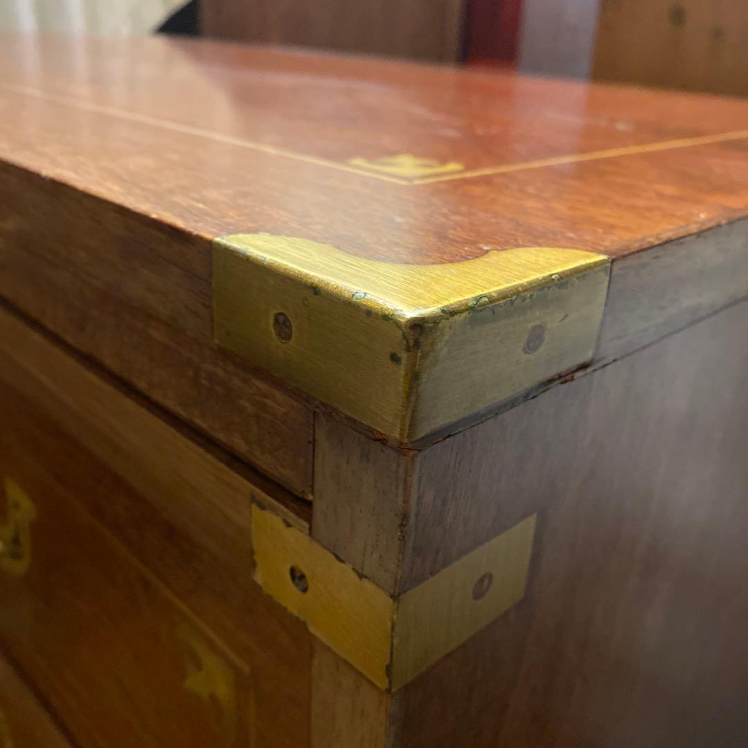 アンティーク　チェスト　ヨーロピアン　象嵌　イギリス　英国　モダン　北欧　棚