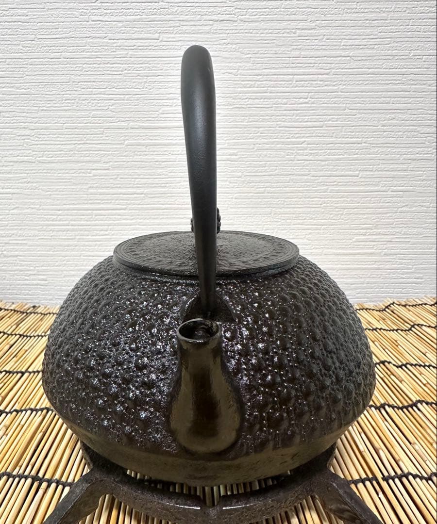 未使用品、供箱付　岩手県奥州水沢幸工芸　現代の名工 佐藤勝久造　丸平型亀甲霰