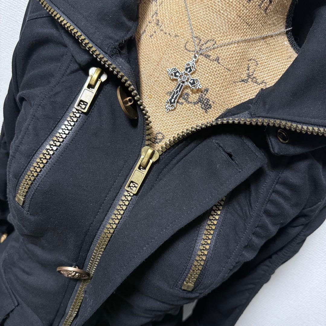 y2k 00s❤︎ ギミック グランジ クシュクシュパーカー