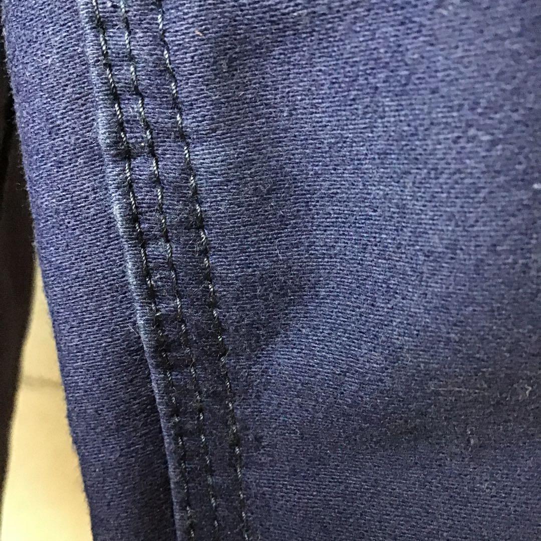 ユーロヴィンテージ　ラブルール　モールスキンジャケット　フランス製　ナス紺