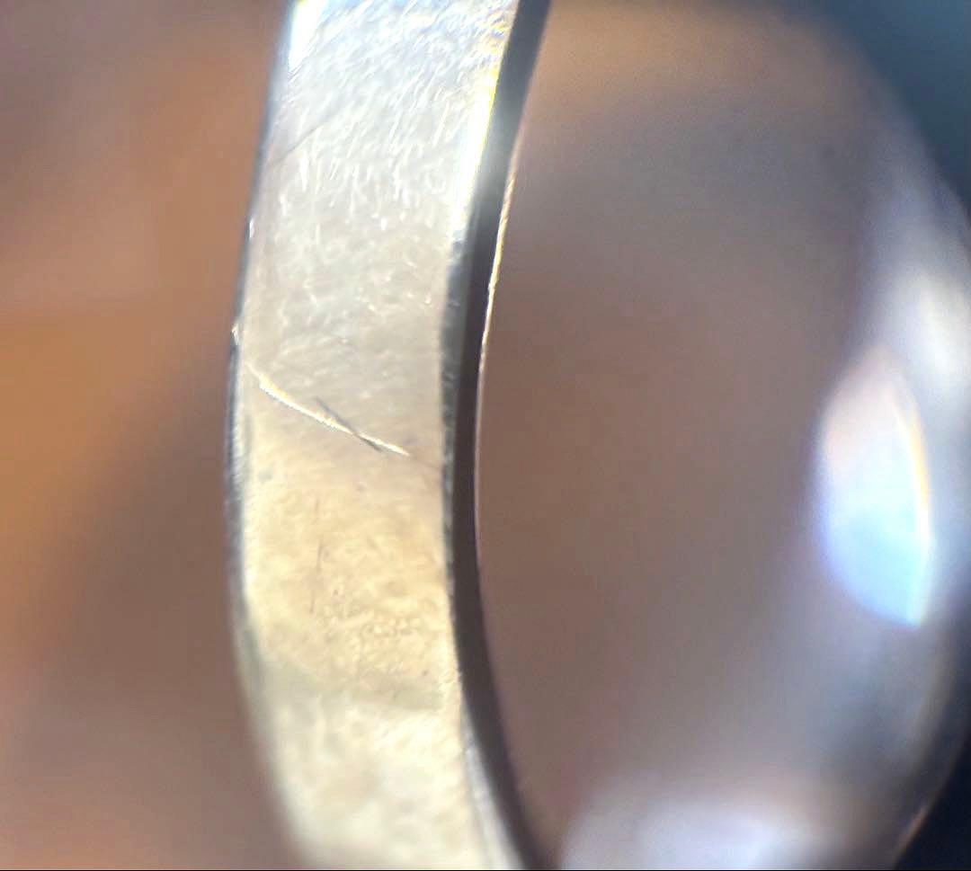 フランス アンティーク リング 指輪 ガラス パール パープル 鑑別書付き