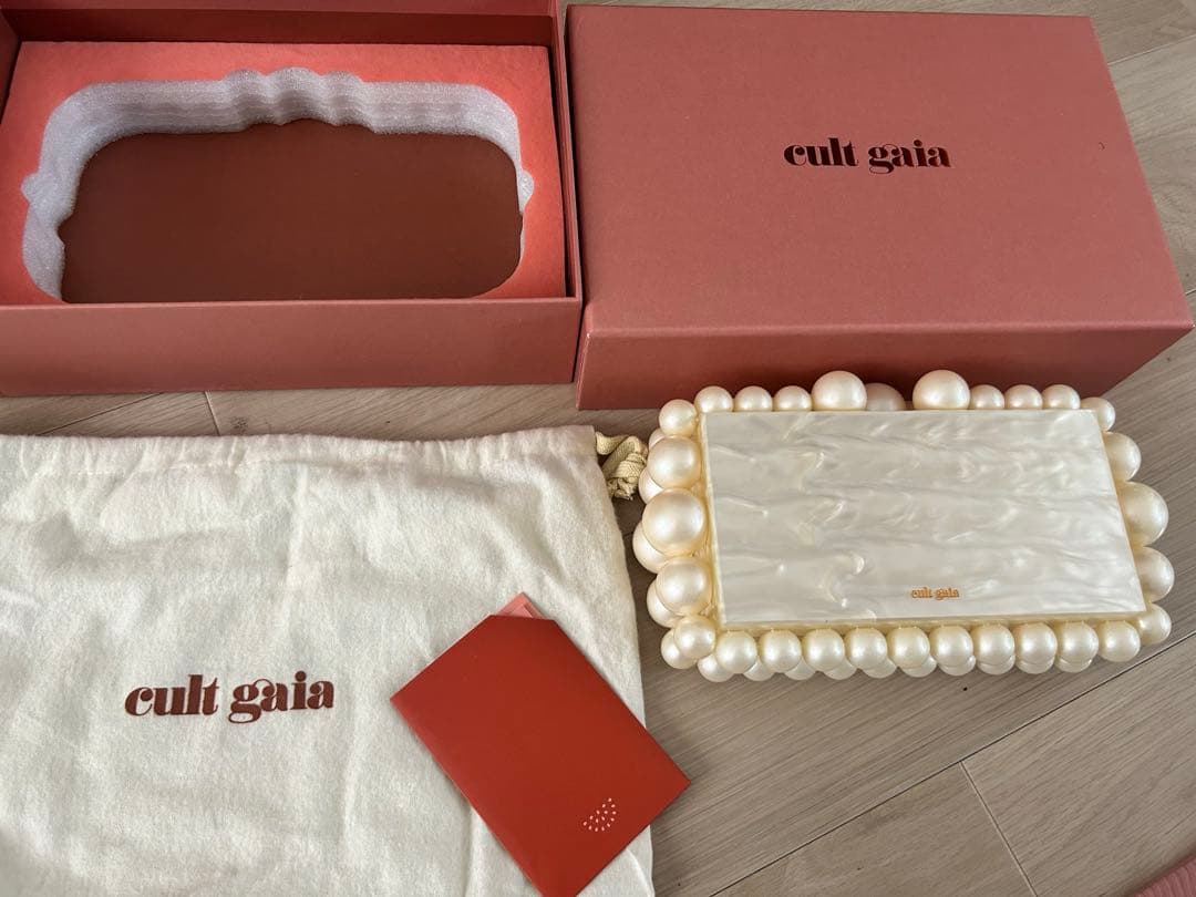cult gaia パール装飾 クラッチバッグ