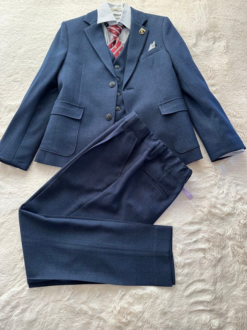 ショパンCHOPIN 男子スリーピーススーツ　フォーマル5点セット150 美品⭐️
