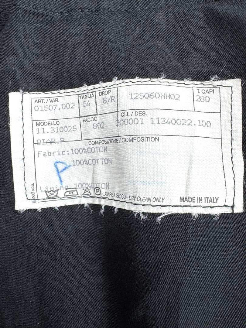 HERMES 綿パンツ スラックス 54サイズ ブラック チノパン