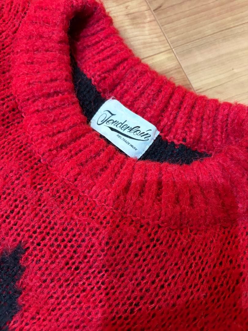 TENDERLOIN テンダーロイン ジグザグパターン ニットセーター