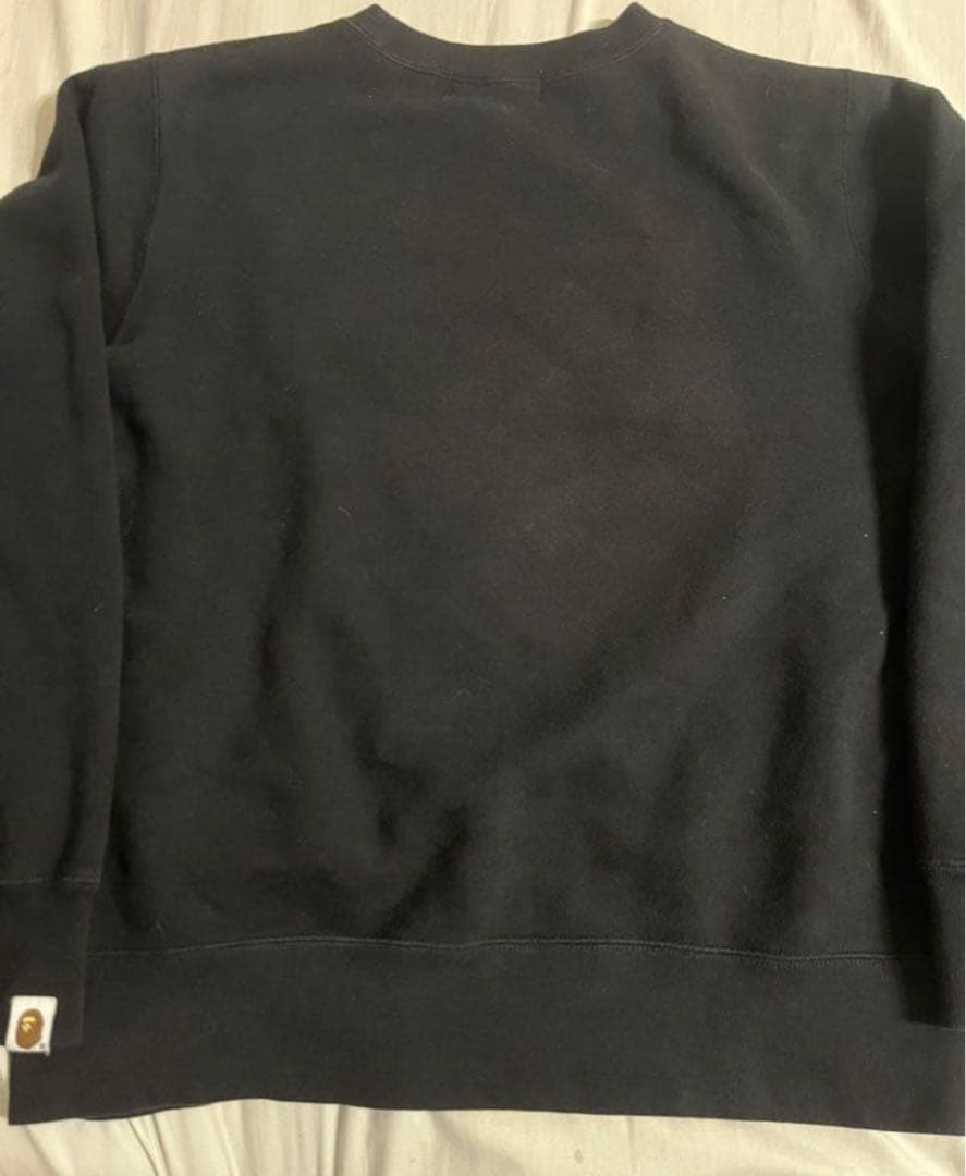 A BATHING APE ビッグフェイストレーナー ブラック