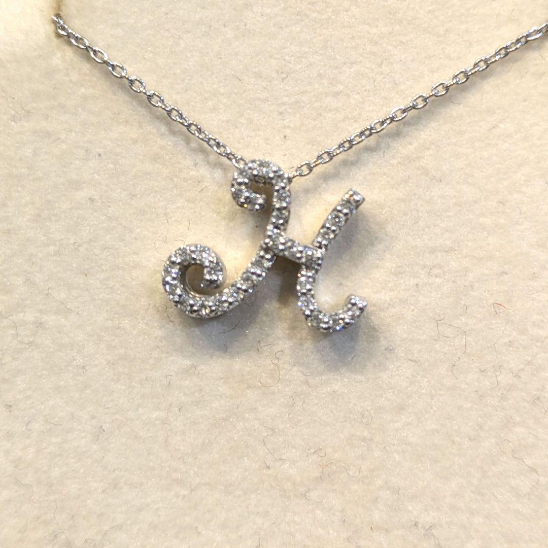 ポンテヴェキオ アルファベット 'H' ネックレス