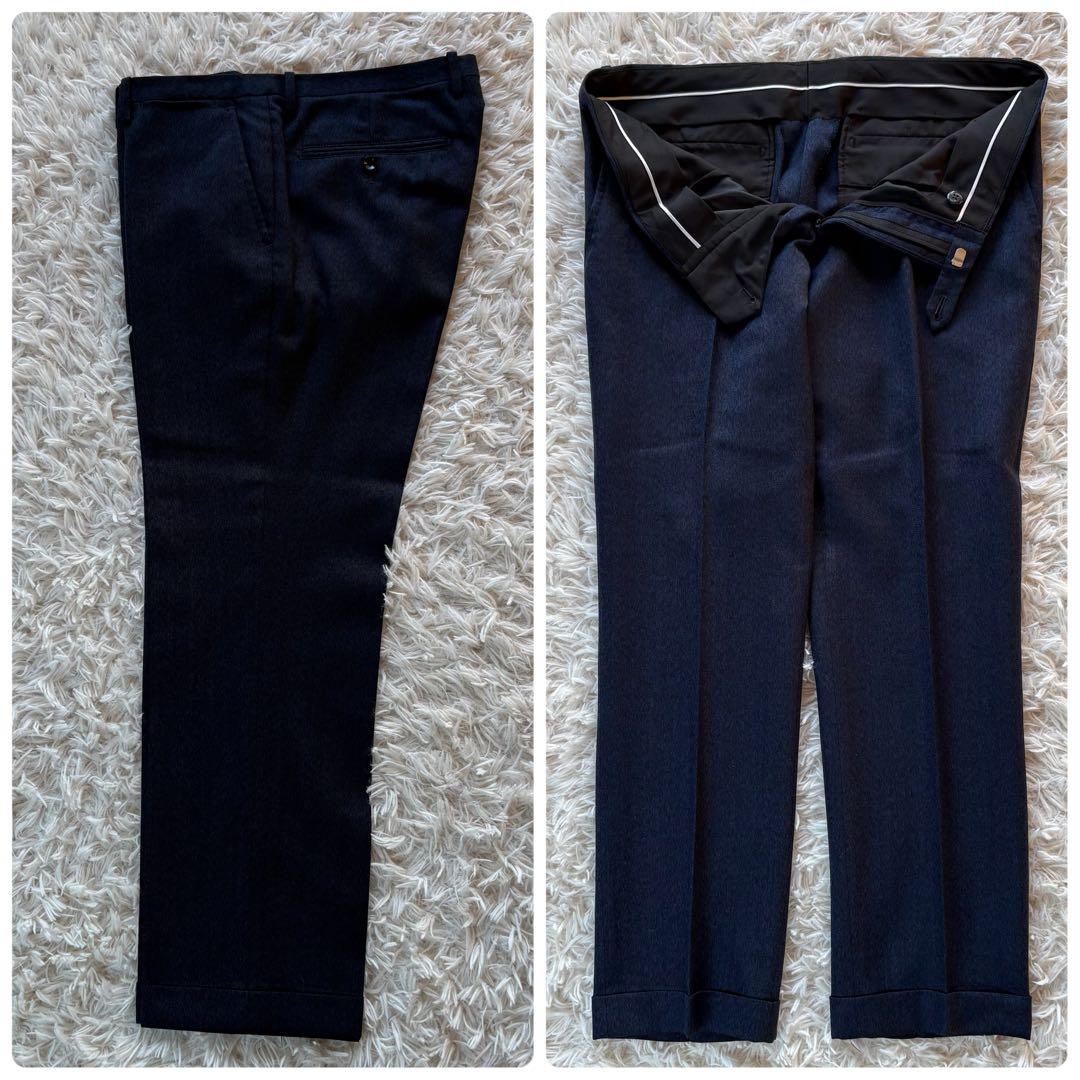 美品 SUIT SELLECT スリーピース ビジネススーツ ネイビー A6