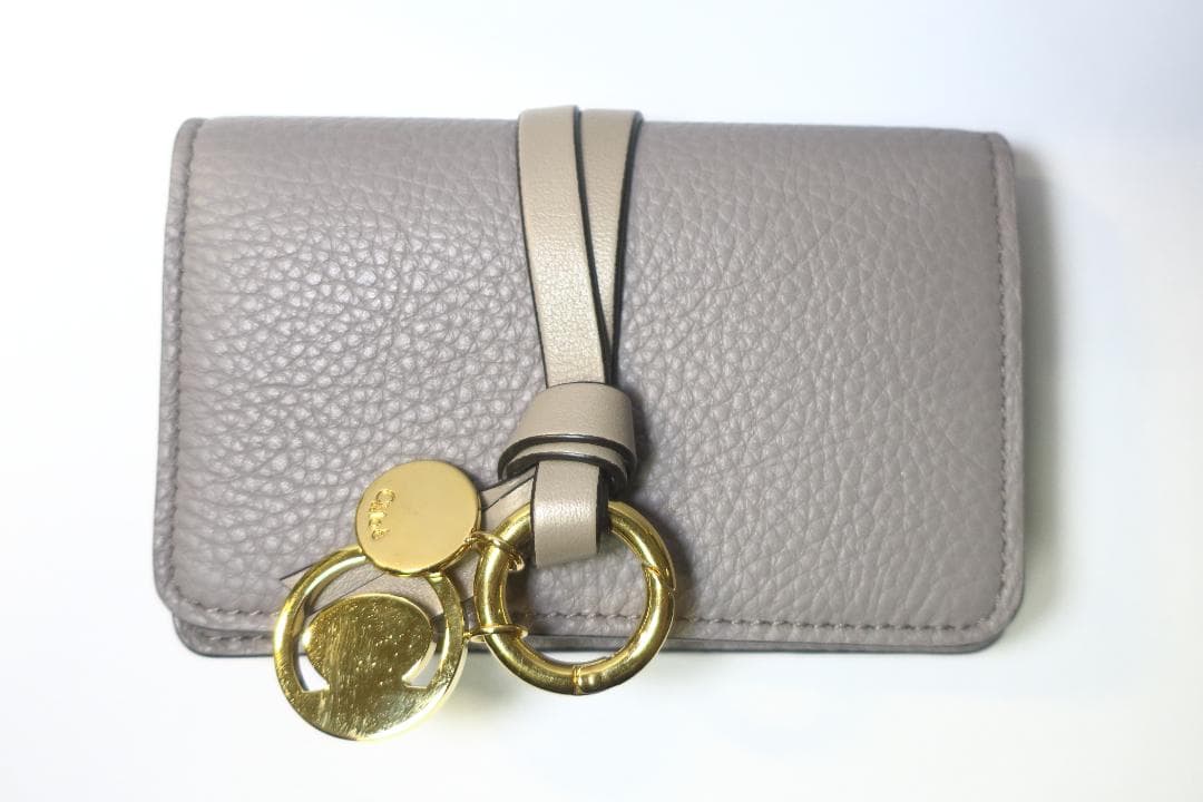 クロエ　カードケース　カシミヤグレー