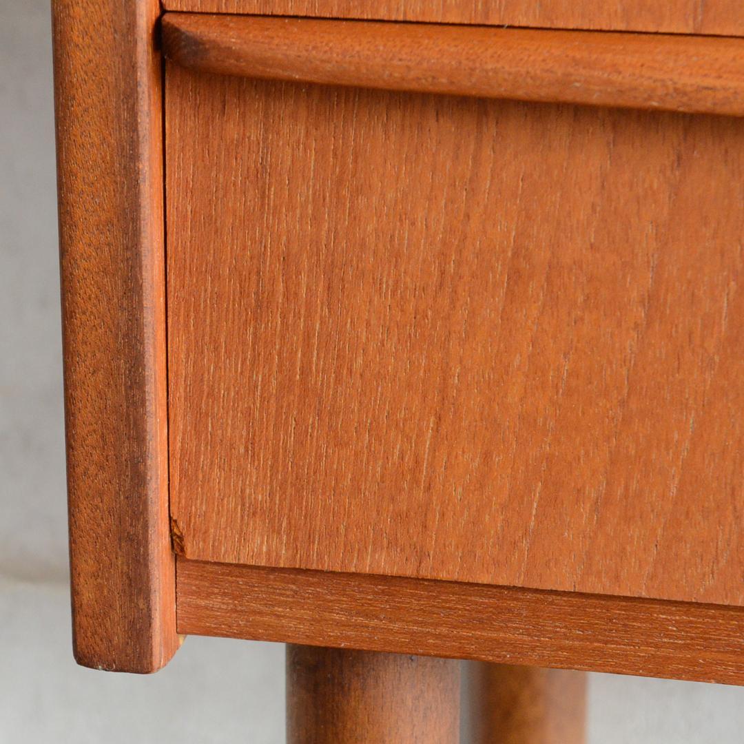 デンマーク 北欧ヴィンテージ チーク ３段 チェスト 北欧家具 サイドチェスト