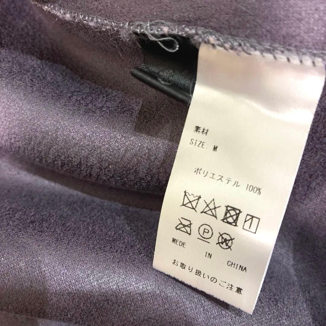 パープルファーパーカー裏地ムートン サイズM最終値下げ価格