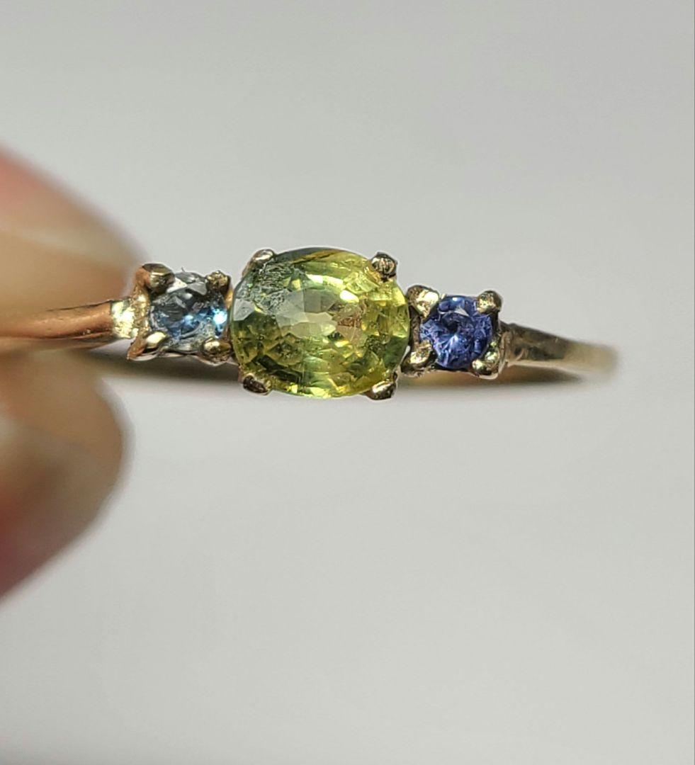 minはる美しい照り!!★バイカラーサファイア★リングオーダー